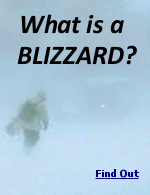 A blizzard is a severe snowstorm caused by strong sustained winds of at least 35 miles per hour and lasting for a prolonged period of time, typically three hours or more. 